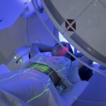 Woman receiving Radiation Therapy Treatments for Cancer