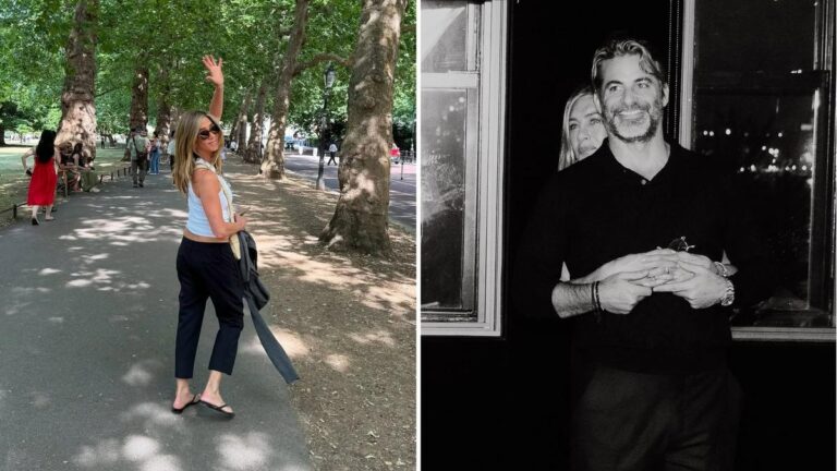 Jennifer Aniston goes Instagram official with her new flame.