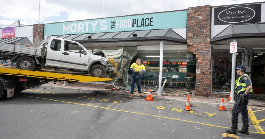 vehicle-crashes-into-morty-s-food-court-in-tasmania-injuring-pedestrian