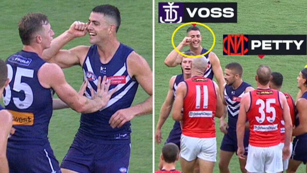 afl-controversy-patrick-voss-taunting-gesture-sparks-debate-on-sportsmanship